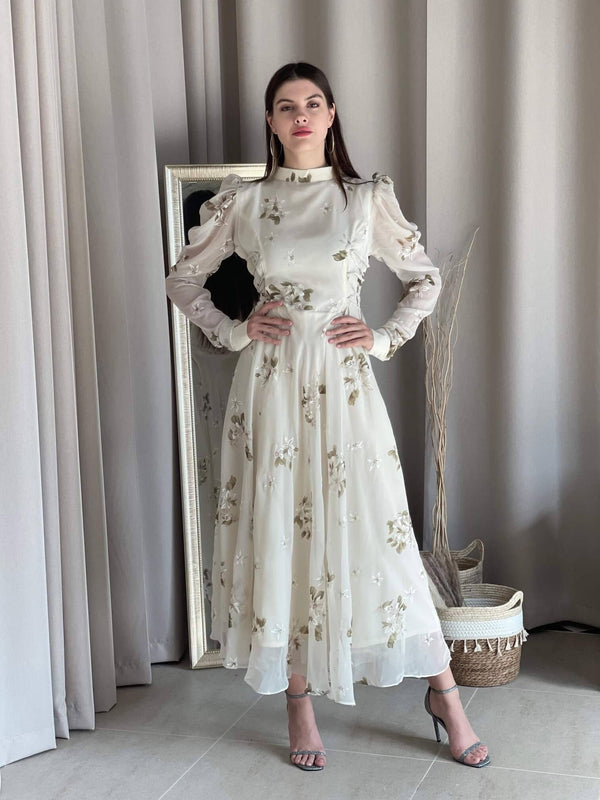 victoria dress Victoria Dress In Off White Floral