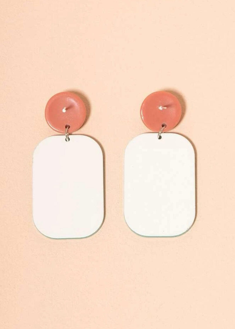 Emrey Graphic Rose Earrings Earrings  - Sowears