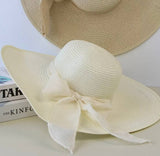 Beach Bow Hat In White Hats  - Sowears