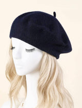 Beret Hat In Navy Blue Hats  - Sowears