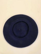 Beret Hat In Navy Blue Hats  - Sowears