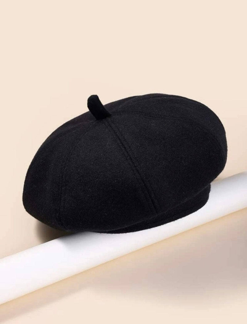 black beret hat/cap by sowears