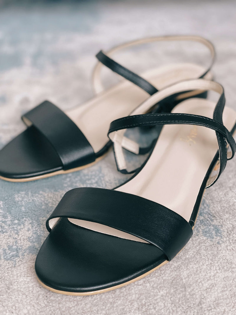 Basic Black Sandals Shoes  - Sowears