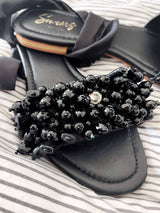 Black Pearl Slides Shoes  - Sowears