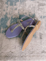 lady lilac flat sandals by sowears